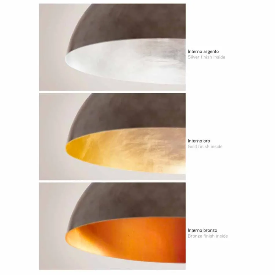 Lampa wisząca mała stalowa Moonlight Viadurini