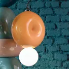 Okrągła ceramiczna lampa wisząca Made in Italy - Bumbum Viadurini