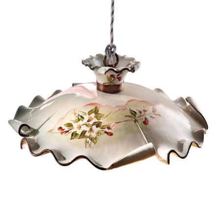 Lampa wisząca ceramiczna rustykalna Ferroluce Milano Viadurini