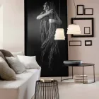 Lampa wisząca do salonu z białego szkła satynowego 3 wymiary - miękka Viadurini