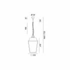 Styl przemysłowa lampa wisząca Quadro Il Fanale Viadurini
