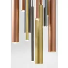 Nowoczesna rurowa lampa wisząca z elastycznym kablem - Tubò Aldo Bernardi Viadurini