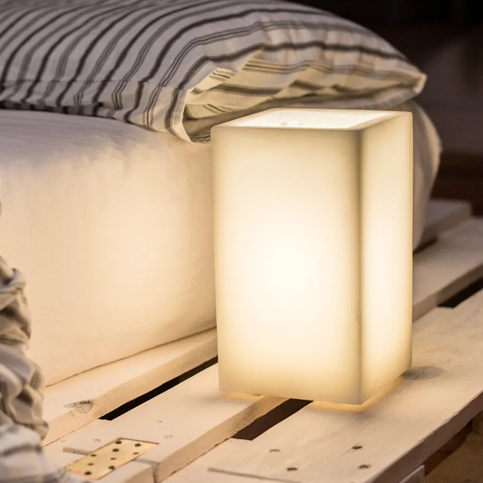 Lampa Abat-jour z wosku zapachowego w różnych kolorach Made in Italy - Dalila Viadurini