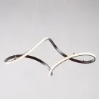 Ręcznie robiona lampa ze szkła i metalu, wyprodukowana we Włoszech, do salonu i sypialni - Pictor Viadurini