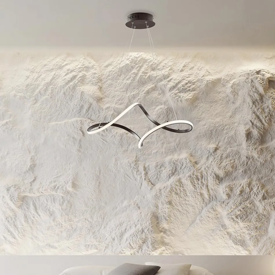 Ręcznie robiona lampa ze szkła i metalu, wyprodukowana we Włoszech, do salonu i sypialni - Pictor Viadurini