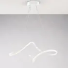 Ręcznie robiona lampa ze szkła i metalu, wyprodukowana we Włoszech, do salonu i sypialni - Pictor Viadurini