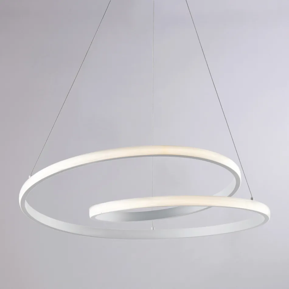 Ręcznie robiona lampa ze szkła i metalu do eleganckich wnętrz – Hubble Viadurini