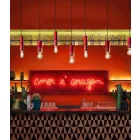 Zawieszenie cylindryczne kolorowe ceramiczne Made in Italy - Ferroluce Pi Viadurini