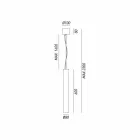 Cylindryczna lampa wisząca Ø8 Girasoli Il Fanale Viadurini