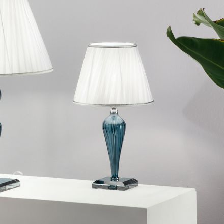 Klasyczna ręcznie wykonana szklana lampa wsporcza Rigaton i metal - Fievole Viadurini
