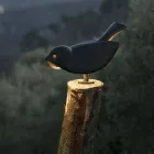 Lampa stołowa z emaliowanej toskańskiej majoliki Made in Italy - Uccellino Viadurini