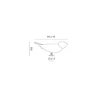 Lampa stołowa z emaliowanej toskańskiej majoliki Made in Italy - Uccellino Viadurini