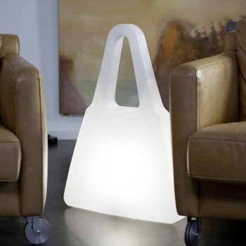 Nowoczesna lampa stołowa z białego tworzywa sztucznego do wnętrz - Borsastar