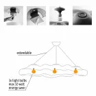 Zewnętrzna lampa wisząca z polietylenu - Nefos by Myyour Viadurini