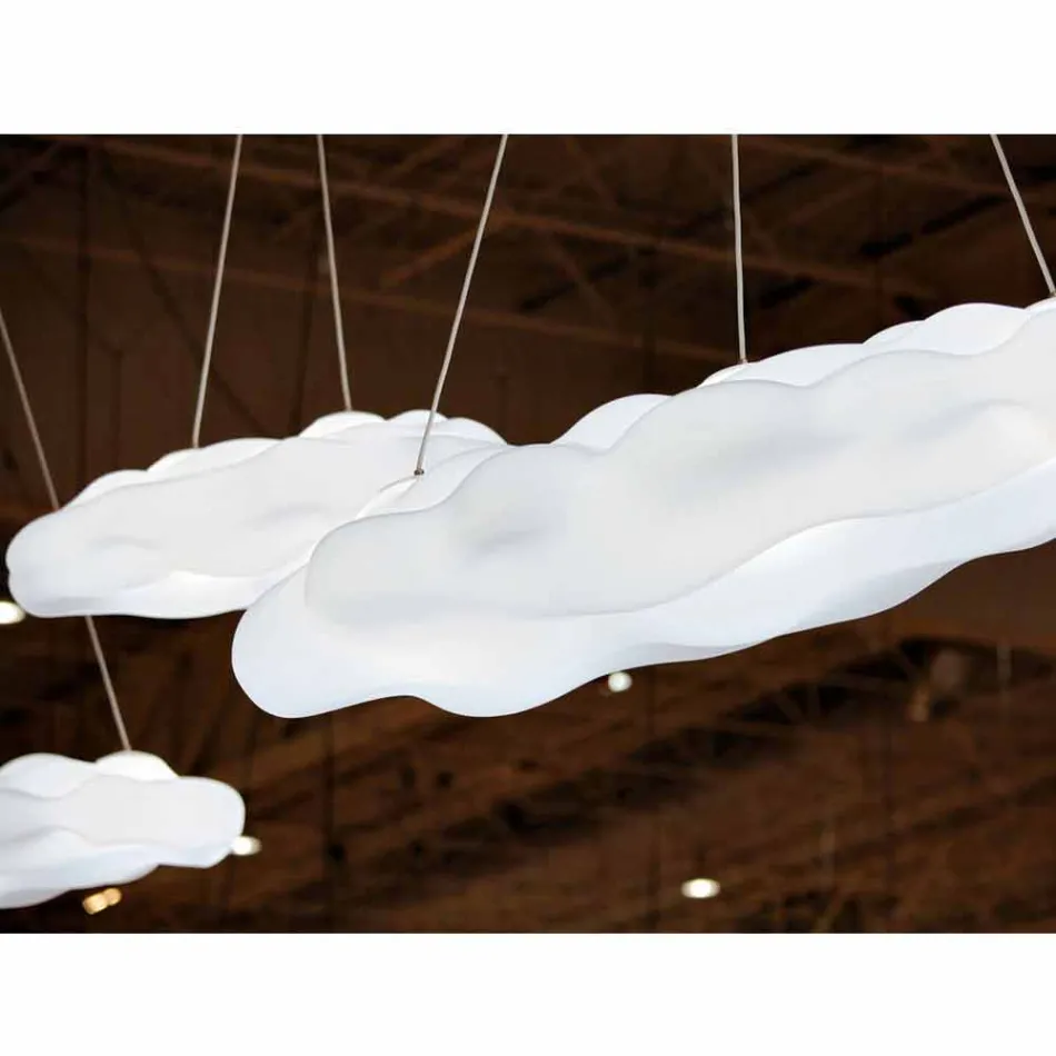 Zewnętrzna lampa wisząca z polietylenu - Nefos by Myyour Viadurini