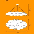 Zewnętrzna lampa wisząca z polietylenu - Nefos by Myyour Viadurini