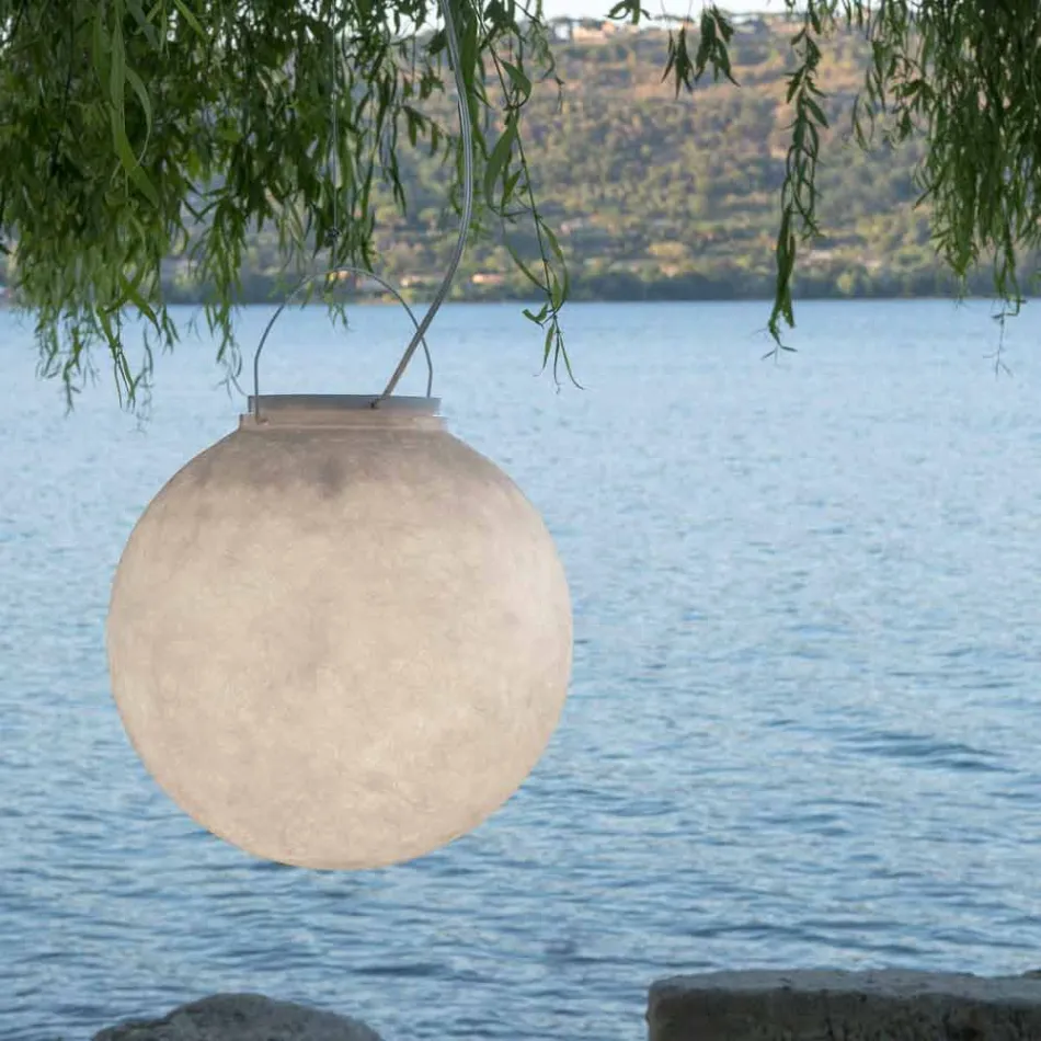 Lampa zewnętrzna do zawieszenia In-es.artdesign Luna Out w nebulicie Viadurini