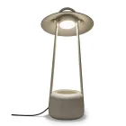Lampa ogrodowa z doniczką z gliny, aluminium i mosiądzu - Cappello Viadurini