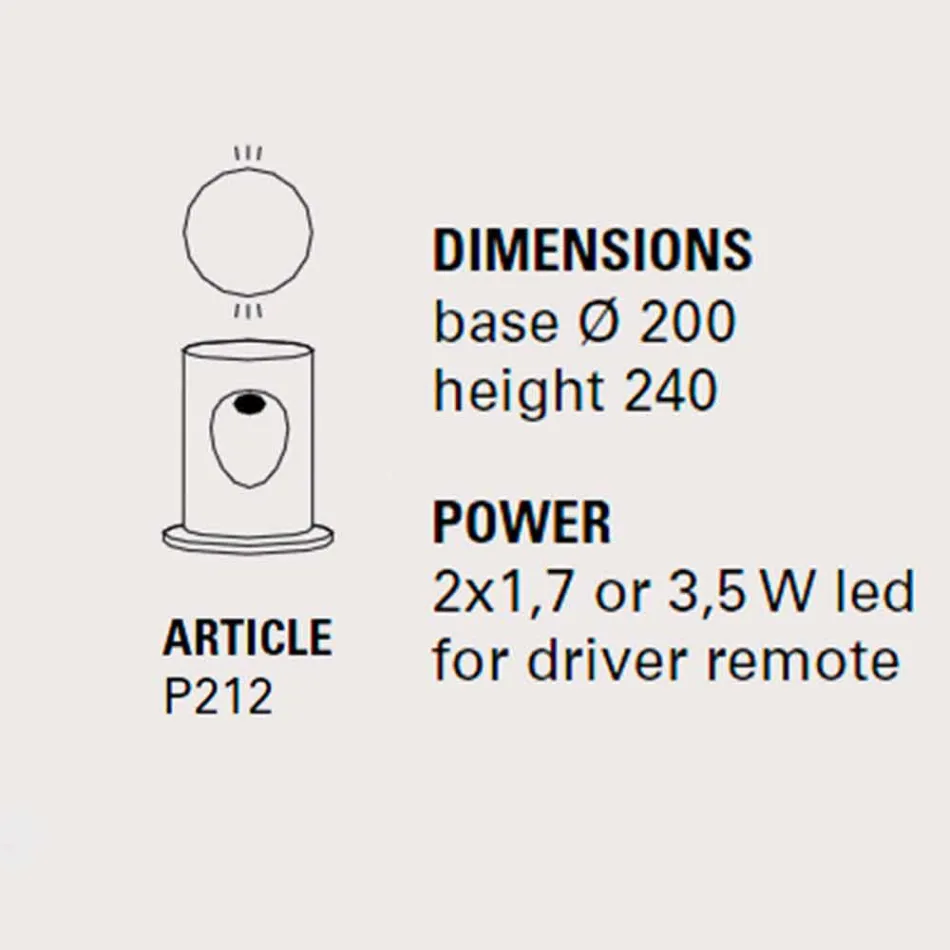Zewnętrzna lampa podłogowa, z 2 światłami, U-Boot - Toscot Viadurini