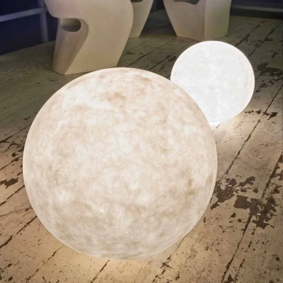 Lampa stojąca zewnętrzna In-es.artdesign Ex.Moon w nebulicie Viadurini