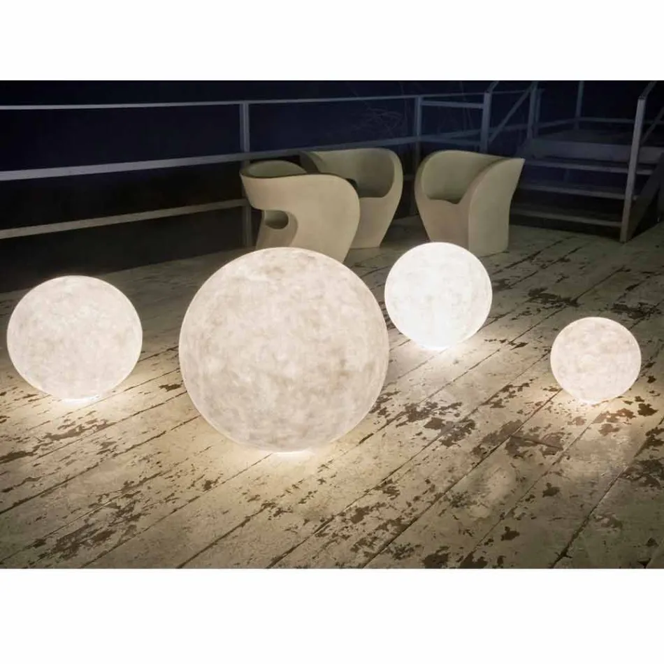Lampa stojąca zewnętrzna In-es.artdesign Ex.Moon w nebulicie Viadurini