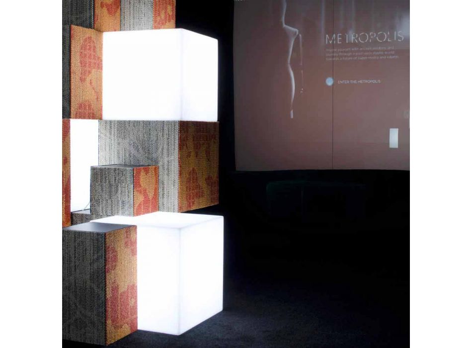 Lampa zewnętrzna Bright Slide Cube zaprojektowana we Włoszech Viadurini