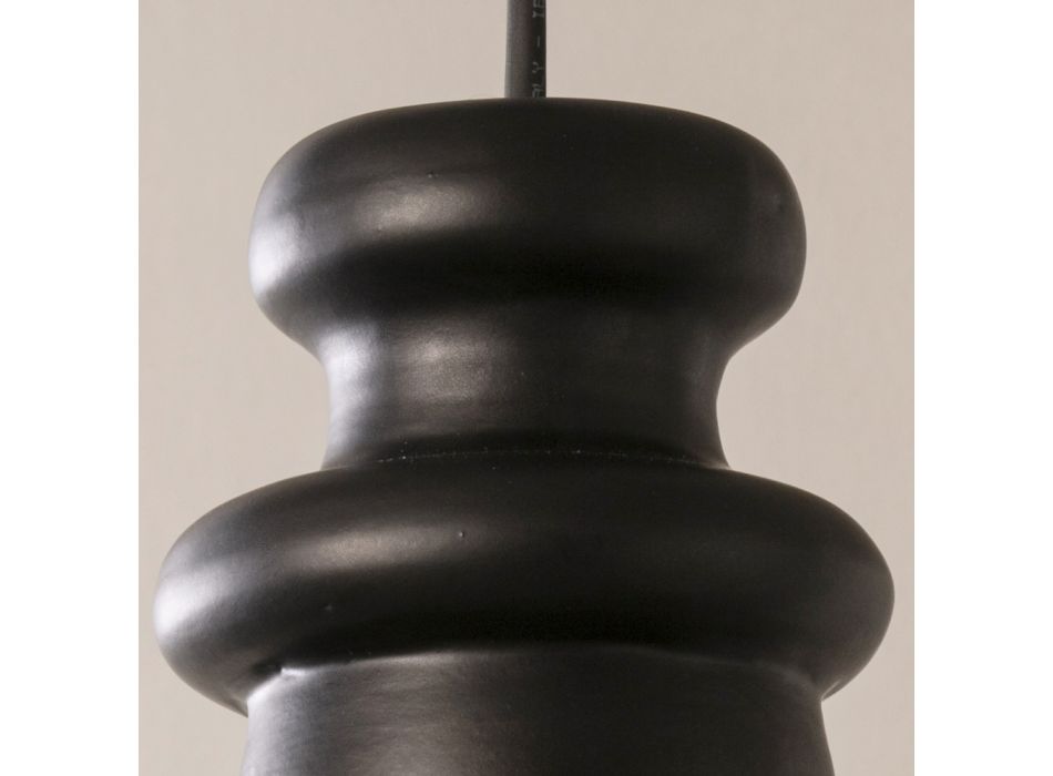 Lampa zewnętrzna z majoliki i metalu Made in Italy - Toscot Battersea Viadurini
