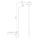 Lampa ogrodowa z emaliowanej toskańskiej majoliki Made in Italy - Uccellino Viadurini