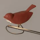 Lampa ogrodowa z emaliowanej toskańskiej majoliki Made in Italy - Uccellino Viadurini