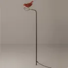 Lampa ogrodowa z emaliowanej toskańskiej majoliki Made in Italy - Uccellino Viadurini