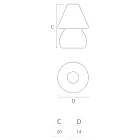 Lampa zewnętrzna z polietylenu RGB LED Light Made in Italy - Marisol Viadurini