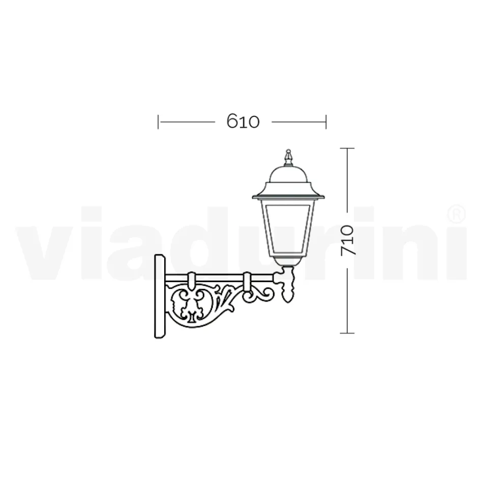 Lampa zewnętrzna ze szkła i aluminium w 5 różnych wykończeniach - Alchemist Viadurini