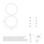 Kulista lampa zewnętrzna z białego polietylenu Made in Italy - Nelida Viadurini