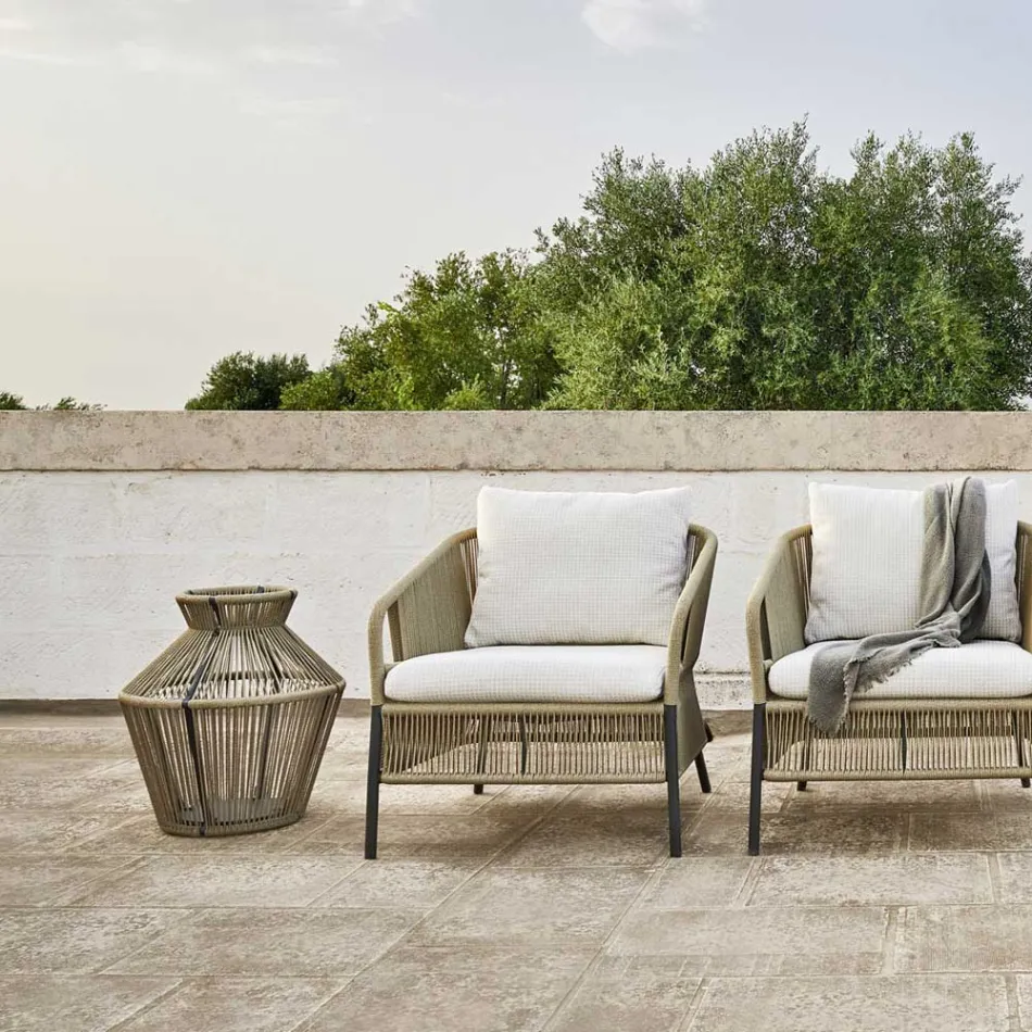 Lampa ogrodowa z włókna i aluminium Made in Italy - Cricket by Varaschin Viadurini