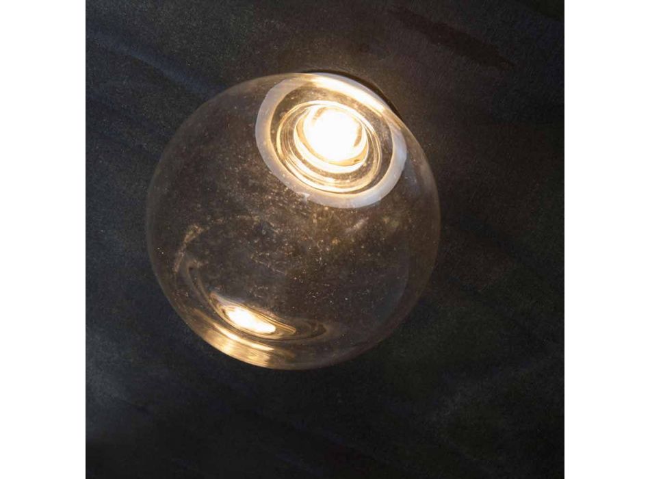 Aluminiowa lampa wpuszczana z dekoracyjnym szkłem Made in Italy - Ampolla