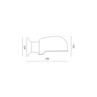 Ręcznie robiony kinkiet z toskańskiej majoliki Made in Italy - Toscot Bistrò Viadurini