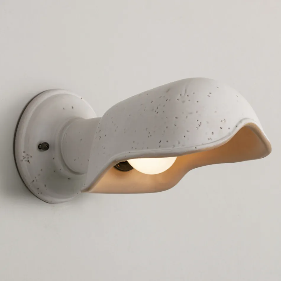 Ręcznie robiony kinkiet z toskańskiej majoliki Made in Italy - Toscot Bistrò Viadurini