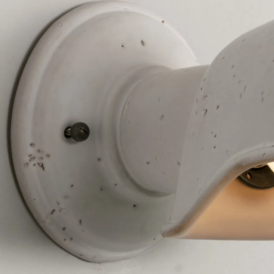 Ręcznie robiony kinkiet z toskańskiej majoliki Made in Italy - Toscot Bistrò Viadurini