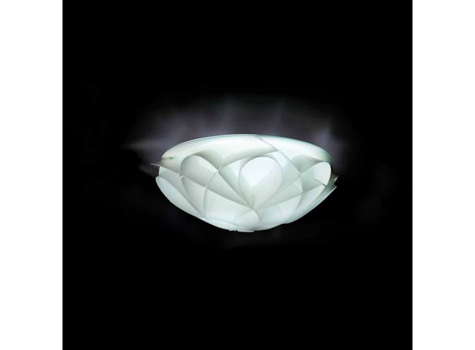 Nowoczesna perłowa biała kinkiet o średnicy 28 cm, Lena Viadurini