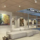 Dekoracyjny Kinkiet Led 14W z Białego lub Czarnego Aluminium - Vernon Viadurini