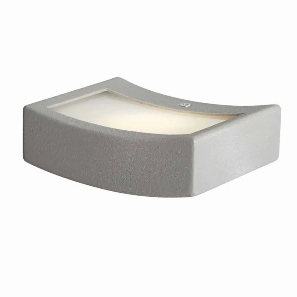 Nowoczesna lampa ścienna ze stali Ø13xh .3,5xsp.10 cm Osea Viadurini