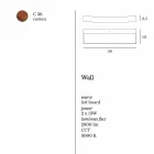 Nowoczesna kinkiet w stali Ø50xh ​​.3,5xsp.10 cm Eldora Viadurini