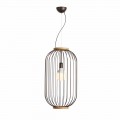 Lampa wisząca ze stali o średnicy 35xH70xL.catalog cm Bibiana
