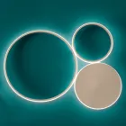 Kinkiet z Malowanego Metalu z Nowoczesnym Designem LED - Punto Viadurini