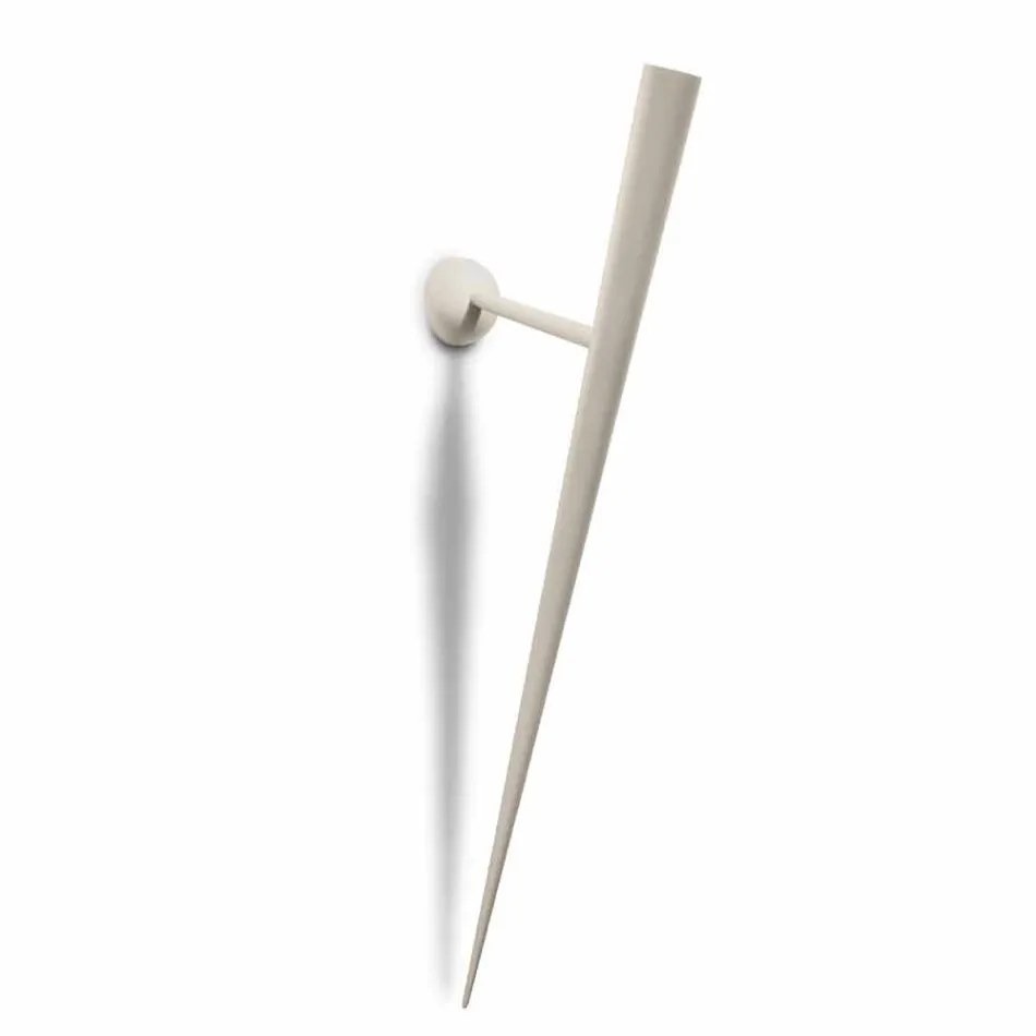 Kinkiet z malowanego metalu ze zintegrowaną diodą LED Made in Italy - Throne Viadurini