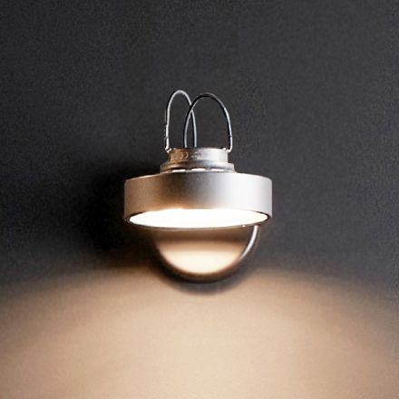 Nowoczesna lampa ścienna z żelaza i aluminium Made in Italy - Andres Viadurini