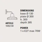 Nowoczesny kinkiet w toskańskiej majolice i mosiądzu, Rossi Toscot Viadurini