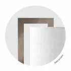 Nowoczesny metalowy kinkiet z lnianym abażurem Made in Italy - Bali Viadurini