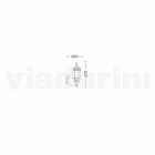 Zewnętrzna lampa ścienna z aluminium produkowanego we Włoszech, Anika Viadurini