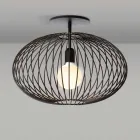 Nowoczesna lampa sufitowa z malowanej stali, Ø48xH 35 cm, Heila Viadurini
